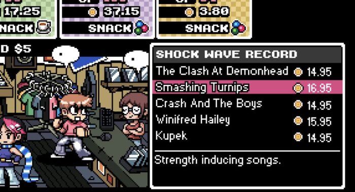 SCOTT PILGRIM VS. THE WORLD: THE GAME（邦題：スコット・ピルグリム VS 7人の邪悪な元カレ）の感想評価を画像と一緒に紹介している画像です。